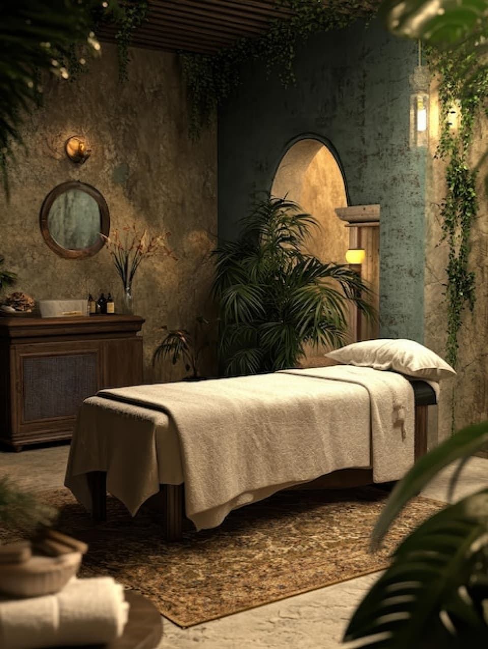 Inviting spa room in Dwarka